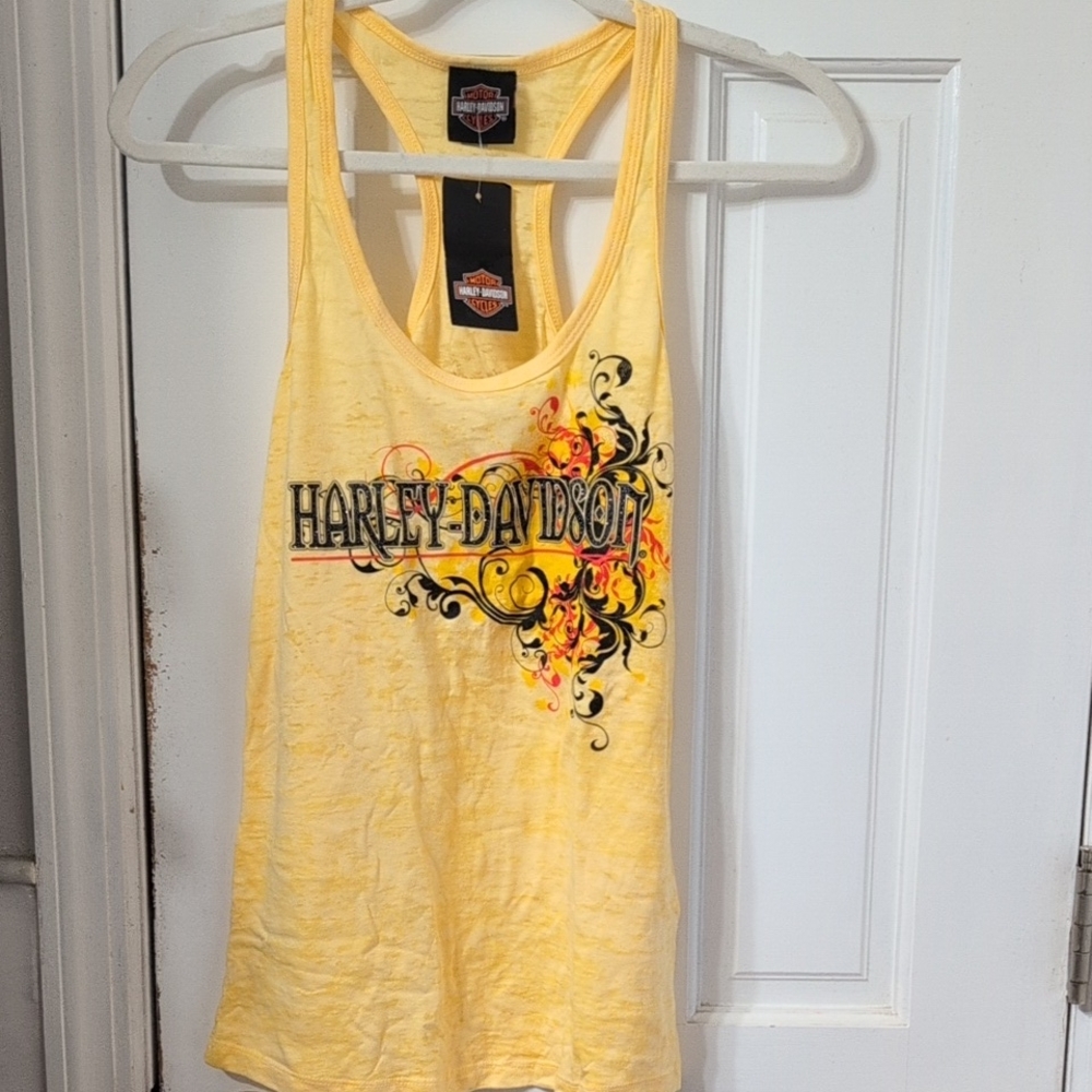 Harley-Davidson Sunburst Yellow Tank